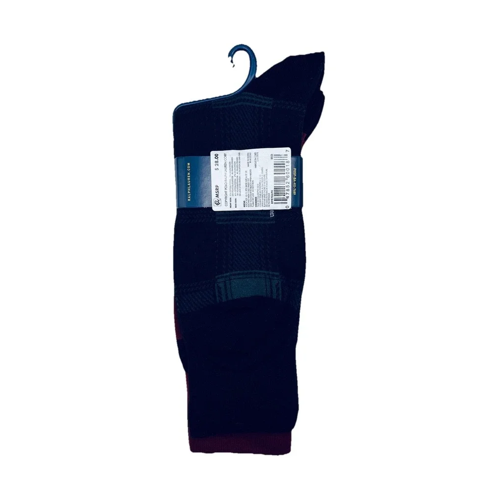 Men's Polo‎ Ralph Lauren 2 pack Pair socks 10-13 dress casual Polo Bear